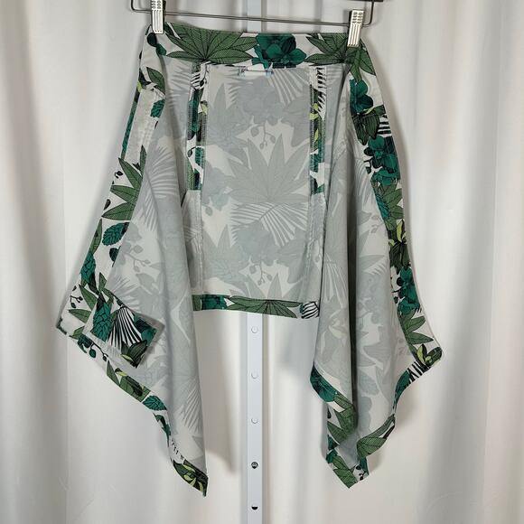 RipSkirt Hawaii Adjustable Wrap Skirt Length 1 Green Floral Sz L Beach Resort - Picture 5 of 8